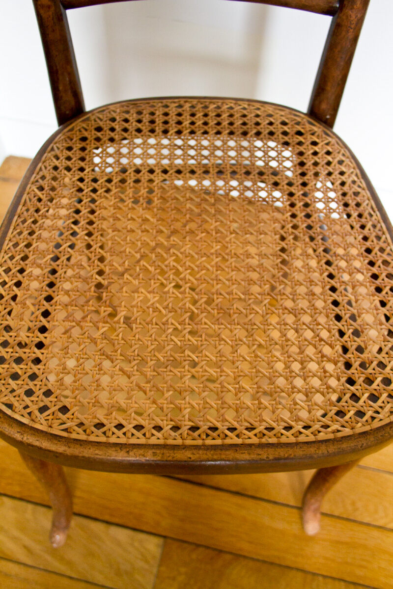 Paire de chaises bistrot cannées Thonet