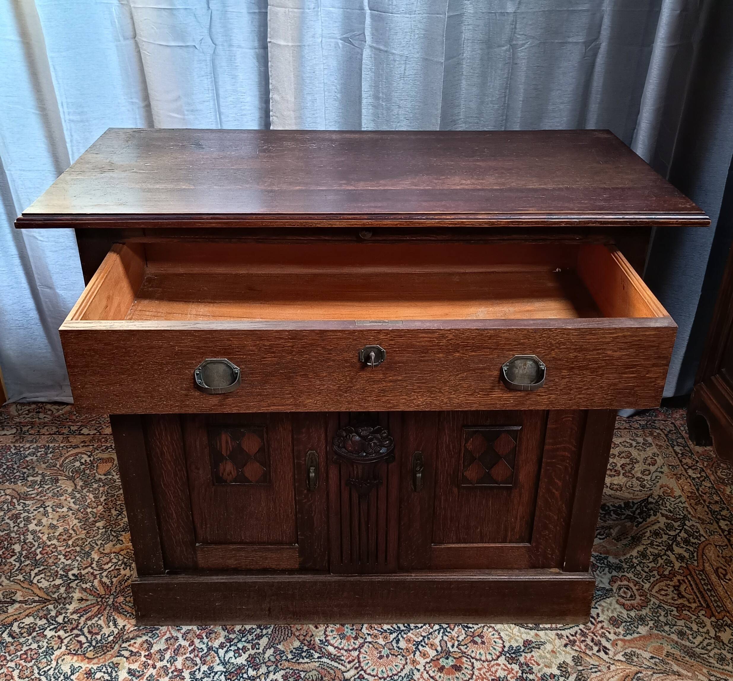 Art Deco oak sideboard