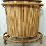 Vintage bamboo and rattan bar