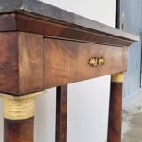 Empire Console in Mahogany and Bronze 19th