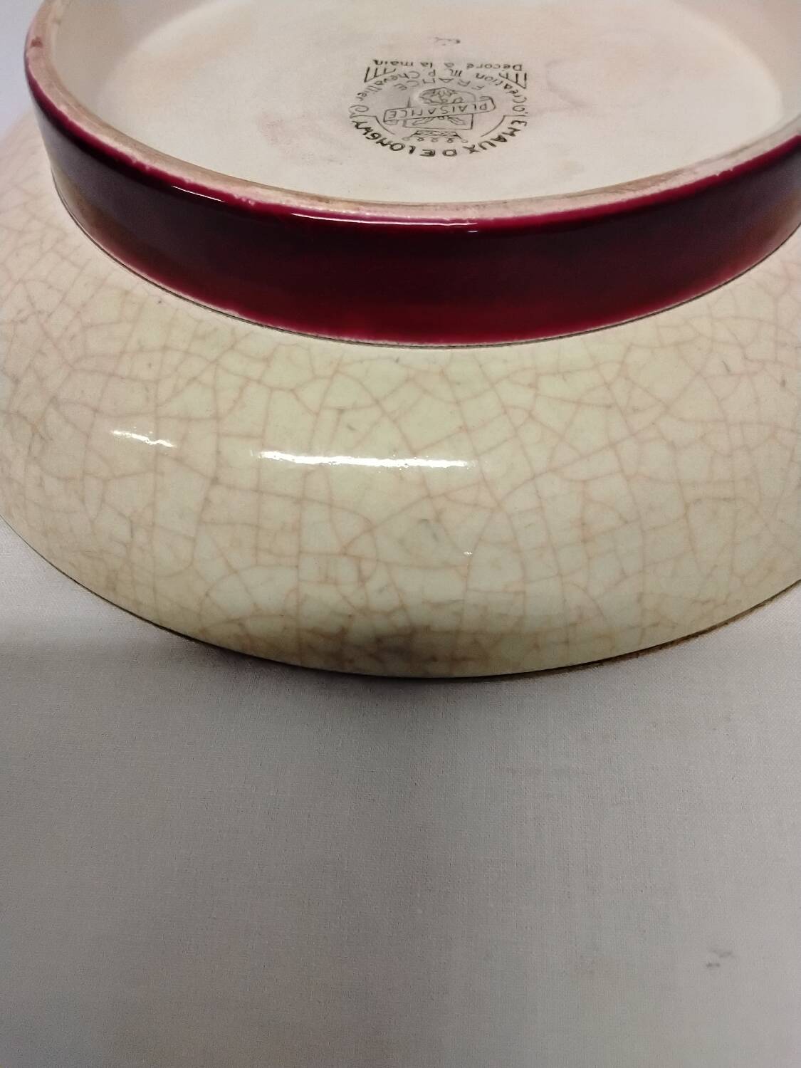 Longwy Enamels Plate