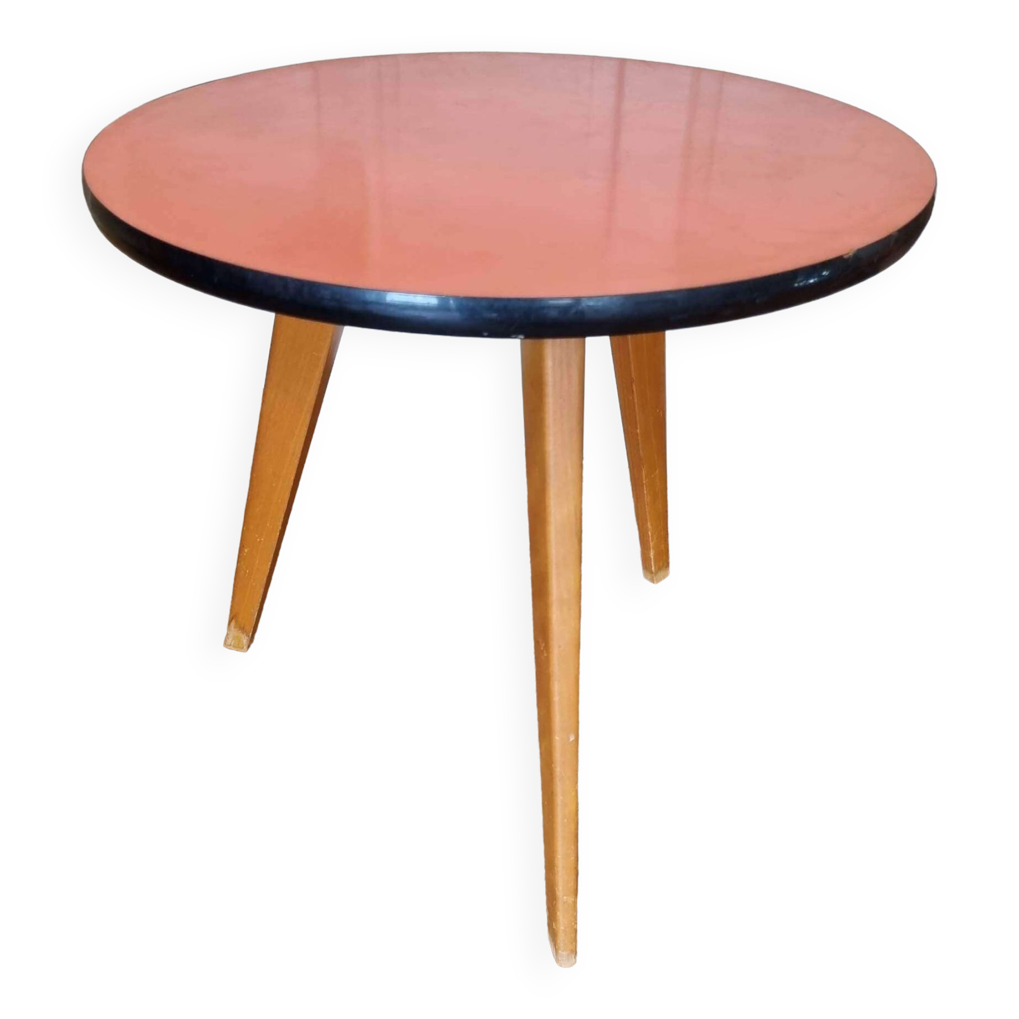 Table formica ronde tripode année 60 | Selency