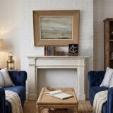 Marine Oil on canvas by JP. Guinegault (36 x 45)