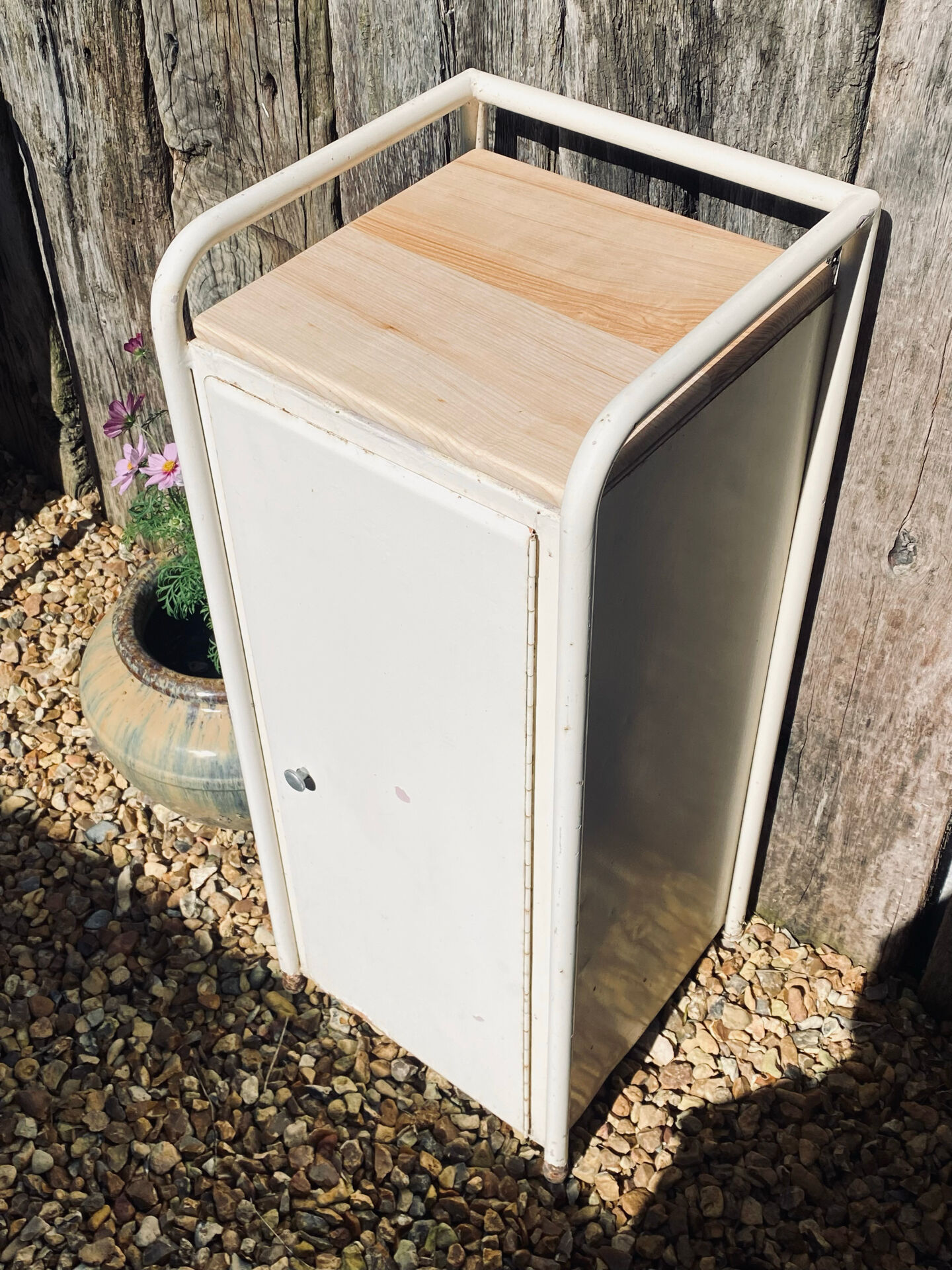 Small metal and wood furniture
