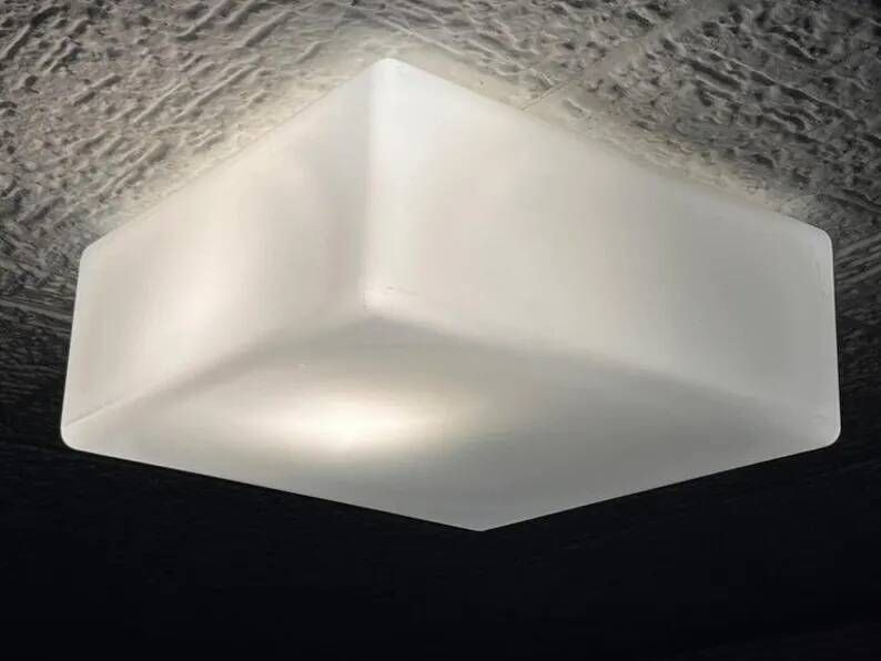 Design midcentury wall or ceiling lamp, flushmount, 1970s