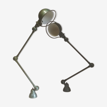 Pair of lamps Jielde 2 arm, industrial design, France, year 1965