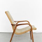 Fauteuil et repose-pieds Lamino par Yngve Ekström pour Swedese
