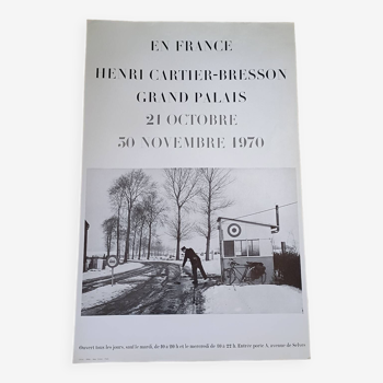 Affiche originale exposition Cartier-Bresson 1970