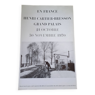 Original Cartier-Bresson exhibition poster 1970
