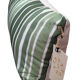 Sage green striped cushion cover