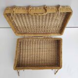 Rattan suitcase