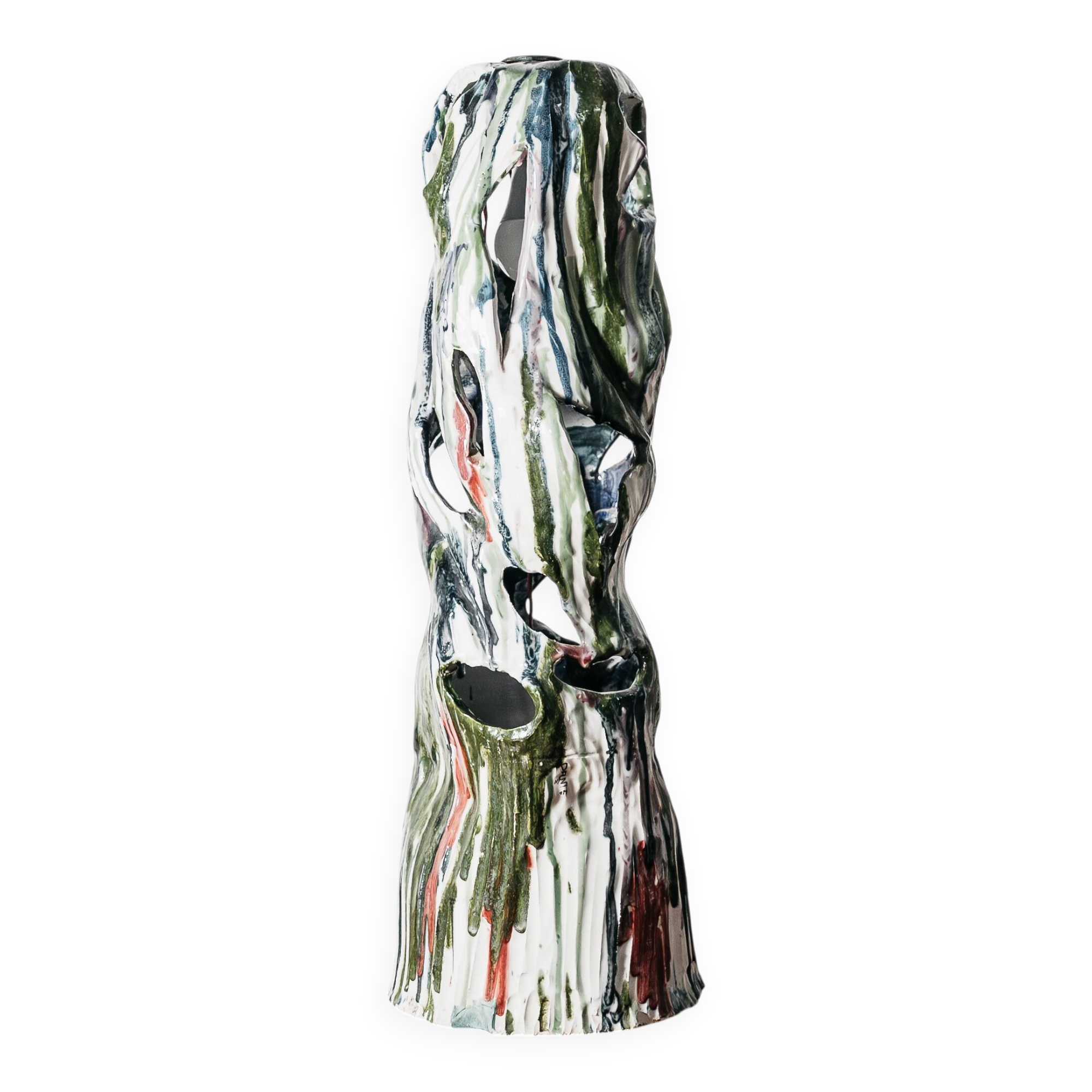 Ernesto Treccani Attr. Lampada Da Tavolo/ Da Terra Ceramica Design Mod