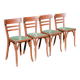 Set of 4 superb vintage Baumann bistro chairs.