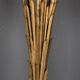 A french gilt wrought iron floor lamp, attributed to maison bagues c.1970