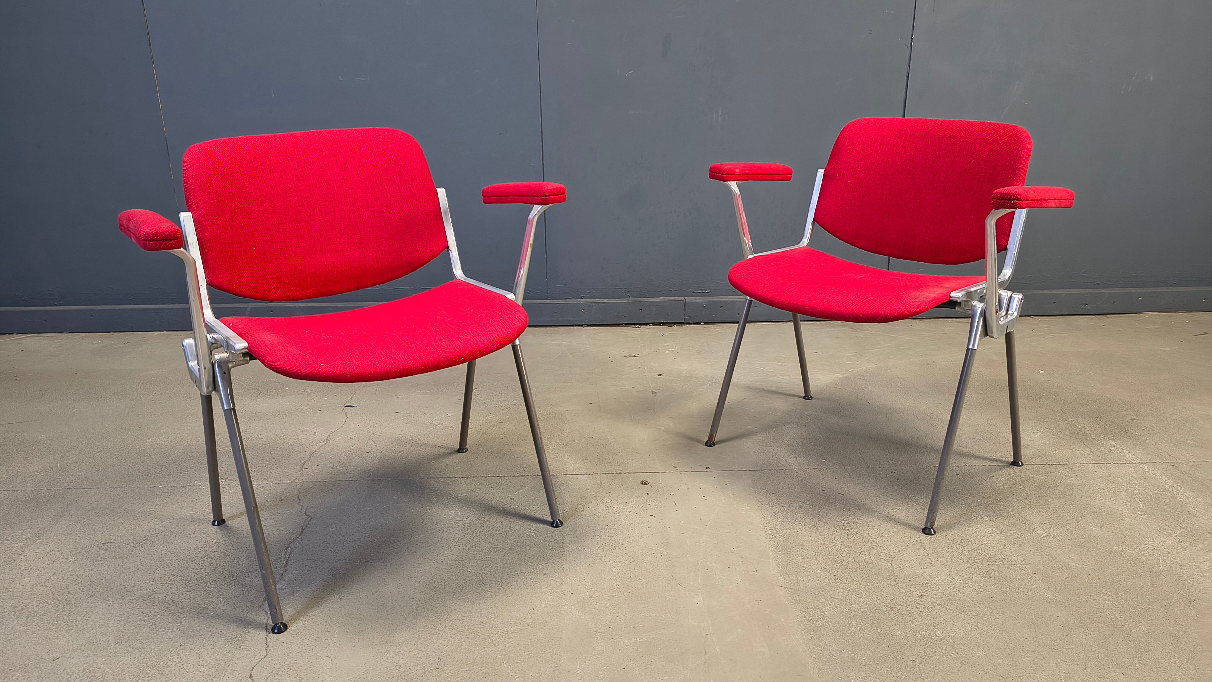 Chaises latérales vintage DSC 106 par Giancarlo Piretti pour Castelli, années 1970 - ensemble de 6