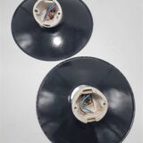 Enamelled sheet metal wall lights