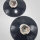 Enamelled sheet metal wall lights