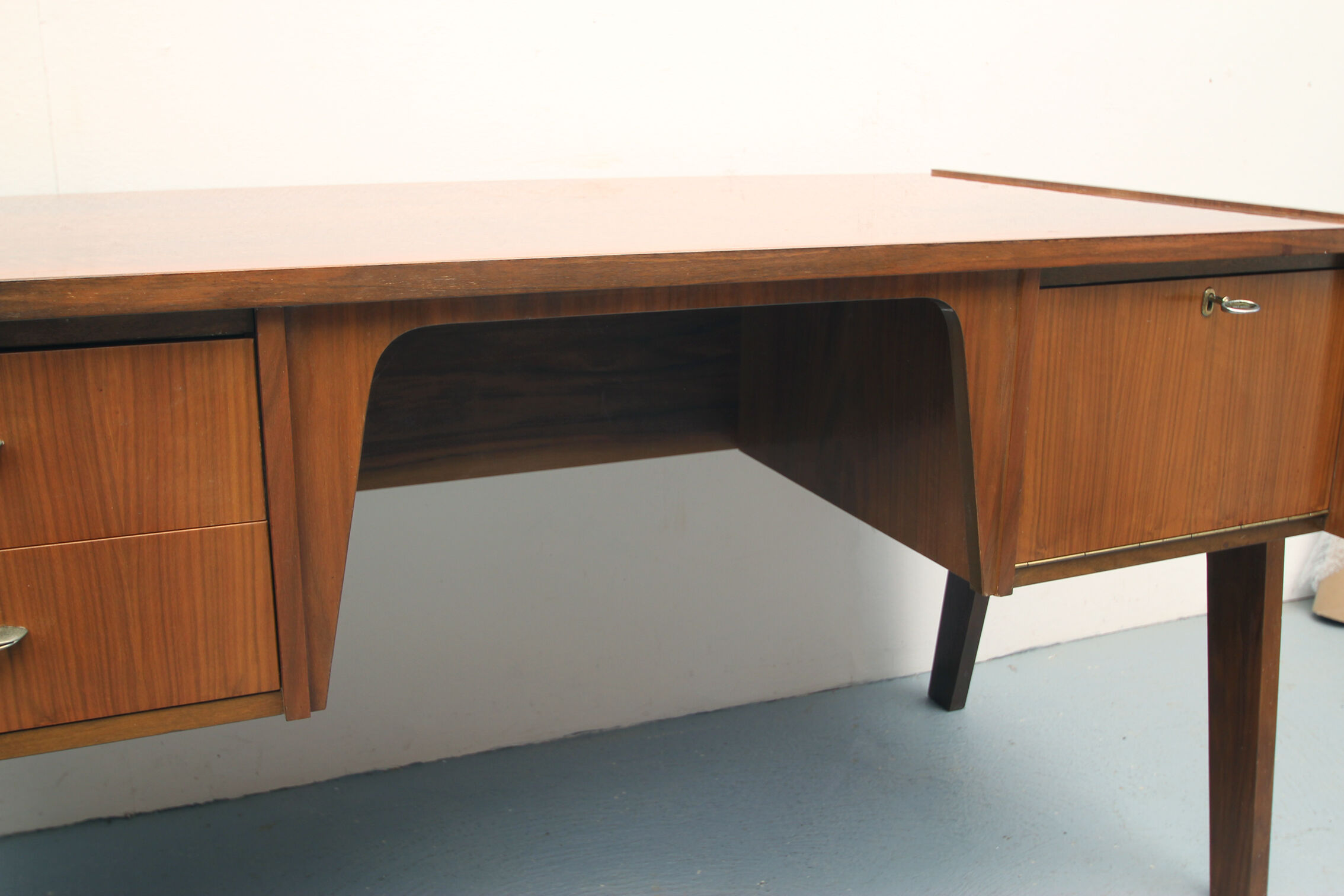 1950s desk in walnut