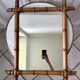 Wooden barber mirror style bamboo years 1920-1930 53 x 67 cm
