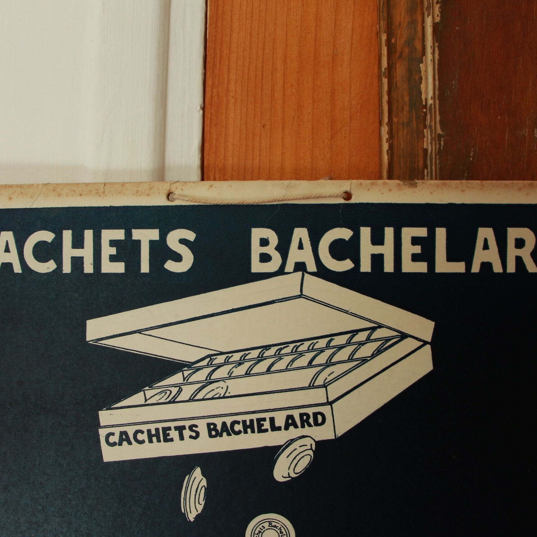 Advertising poster Bachelard stamps