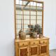 Set Buffet & Mirror XXL "Workshop Spirit" – Patinated Pine