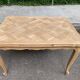 Renovated Louis XV extendable dining table in solid oak 120-200cm