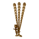 Single mid-century brass Swedish brass sconce