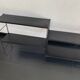 Pair shelves vintage 1960 black string - 49 x 58 cm
