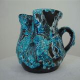 Vase pitcher fat lava turquoise