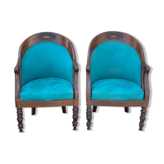 Pair of gondola chairs