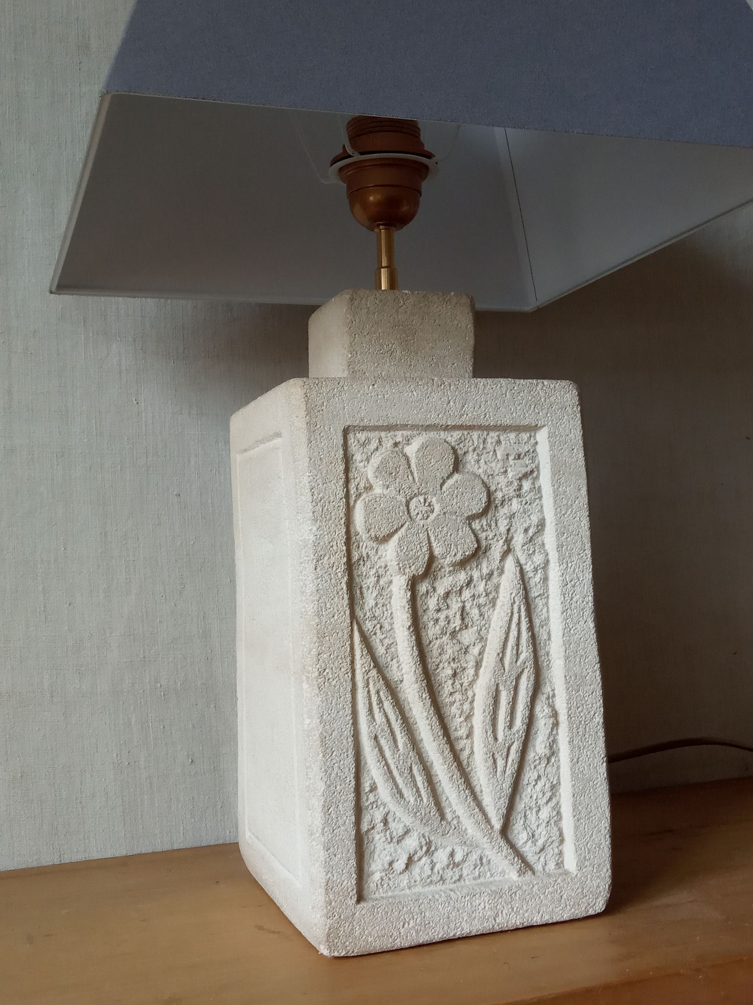 Lampe en pierre années 70