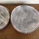 Set of 8 brutalist plates 1970 grey Niederviller Twilight