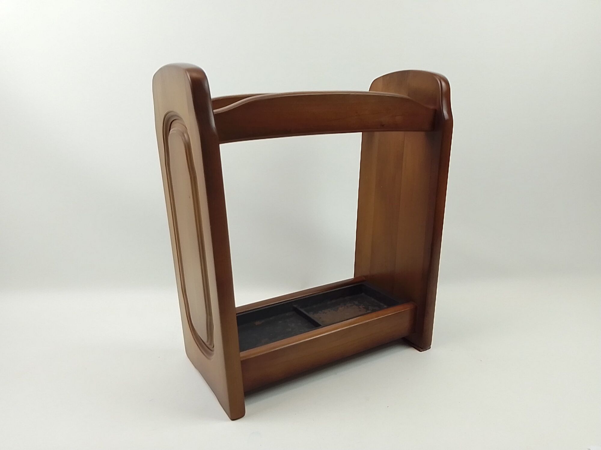 Rustic wooden umbrella holders