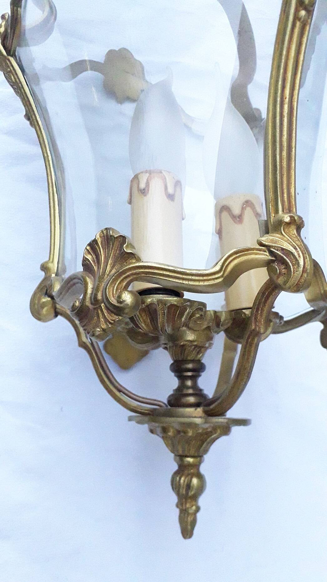 Bronze chandelier or pendant light