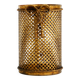 Mid Century Italian Regency Gilt Metal Waste Paper Bin from Li Puma