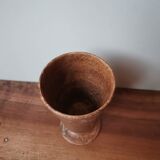 Tasse en grès vintage signé La hulotte