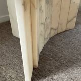 Vintage Carrara marble coffee table