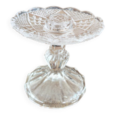 Lot de 2 bougeoirs vintage en cristal 
