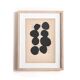 Collage on book page - abstract painting B129 black signed Eawy