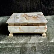 Onyx catchall box from the 1960s, vintage Italy.