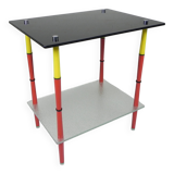 Arlecchino table with 2 glass plates, 1950s
