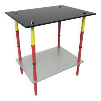 Arlecchino table with 2 glass plates, 1950s