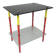 Arlecchino table with 2 glass plates, 1950s