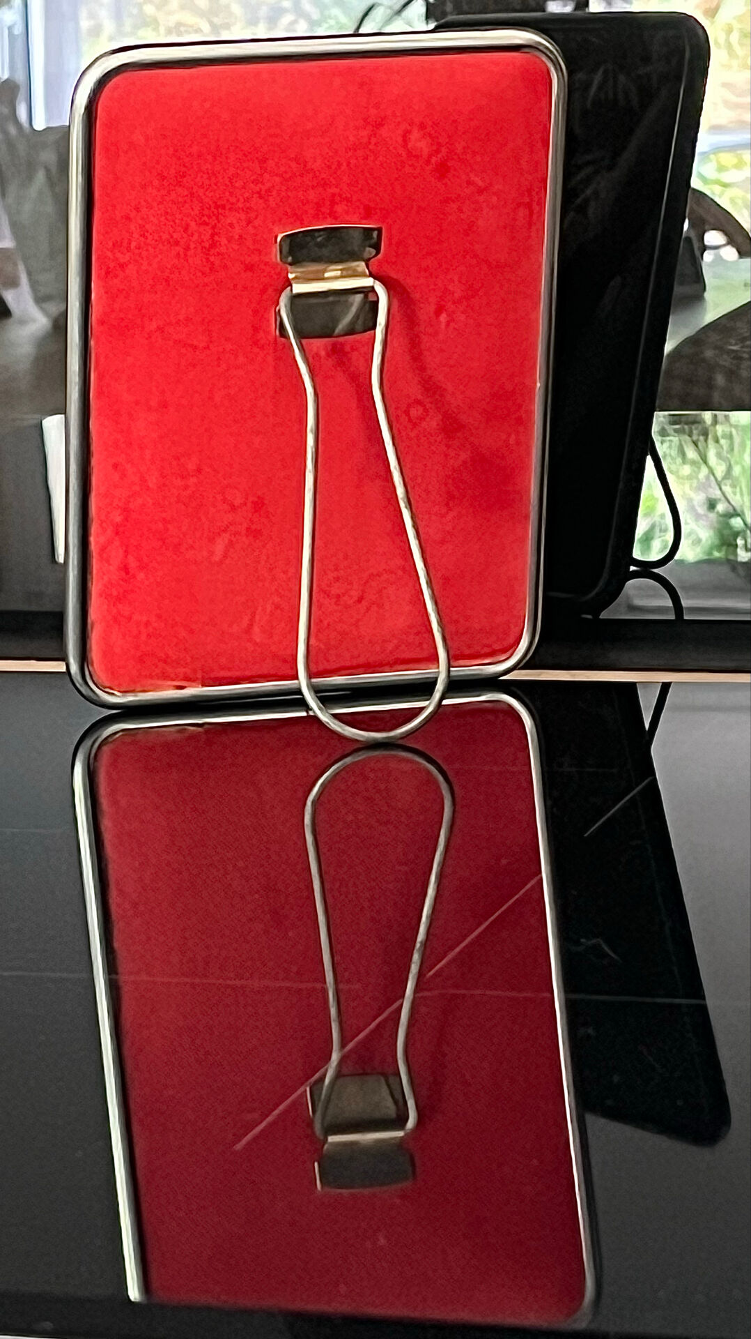 Small barber's mirror