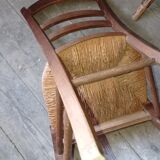 Old straw chair