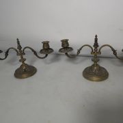 Pair of bronze candlesticks