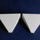 Lot of 2 ivory white appliques