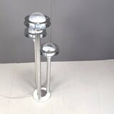 Space age chromed and glass floor lamp, 1970s