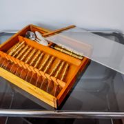 Brutalist dessert cutlery set by David Marshall, Spain, 1970