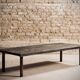 Large rectangular end wood coffee table